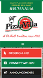 Mobile Screenshot of pizzavilla.com